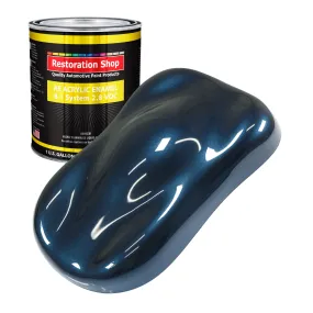 Moonlight Drive Blue Metallic Acrylic Enamel Auto Paint - Gallon Paint Color Only - Professional Single Stage Automotive Car Truck Coating, 2.8 VOC