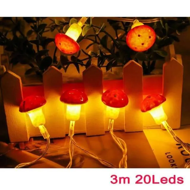 Mushroom Toadstool Amanita Muscaria LED Lights