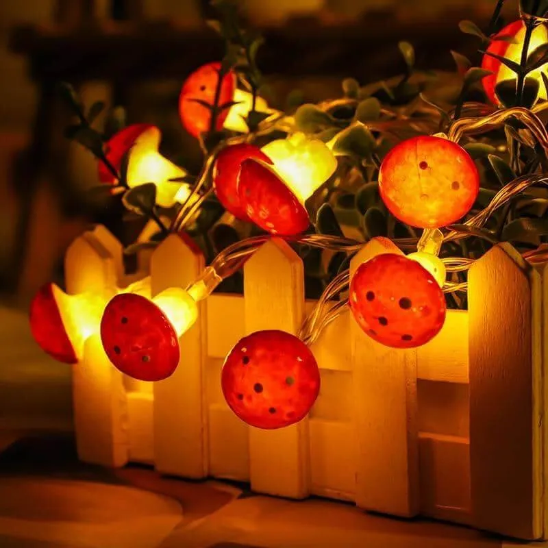 Mushroom Toadstool Amanita Muscaria LED Lights