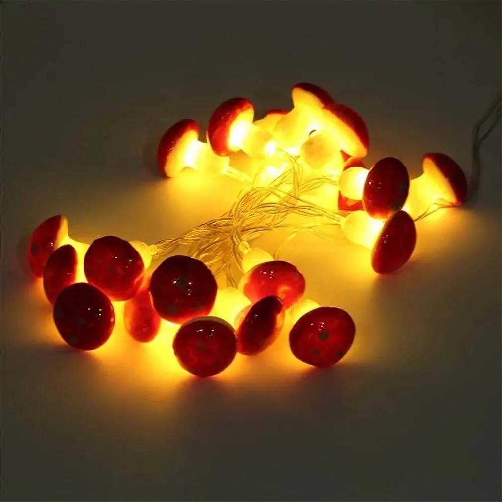 Mushroom Toadstool Amanita Muscaria LED Lights