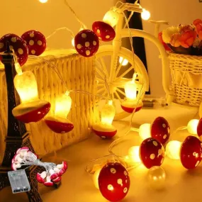 Mushroom Toadstool Amanita Muscaria LED Lights