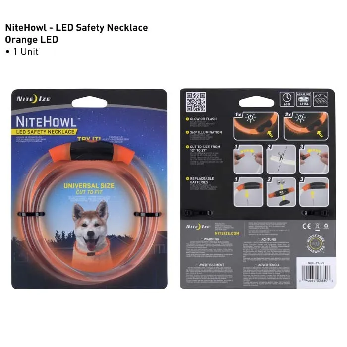 Nite Ize LED Safety Necklace Orange