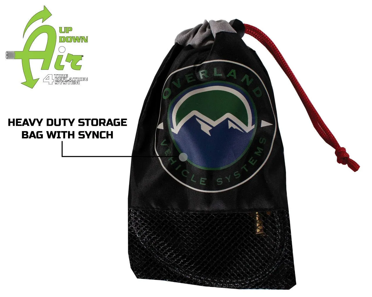 Overland Vehicle Systems Digital Tire Gauge With Valve Kit & Storage Bag - Recon Recovery
