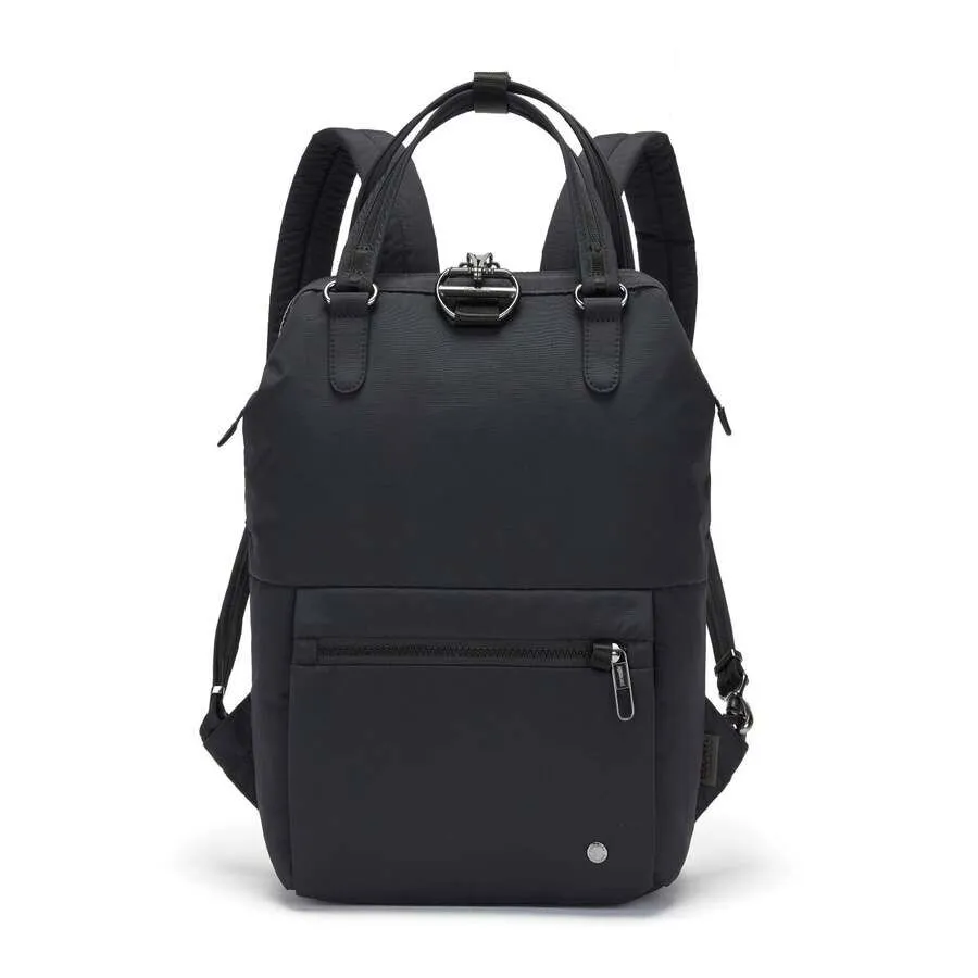 Pacsafe Citysafe CX Econyl Anti-Theft Mini Bag Backpack in Black