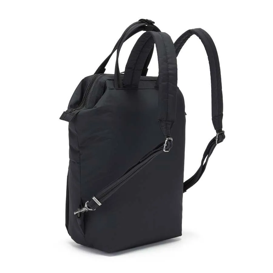 Pacsafe Citysafe CX Econyl Anti-Theft Mini Bag Backpack in Black