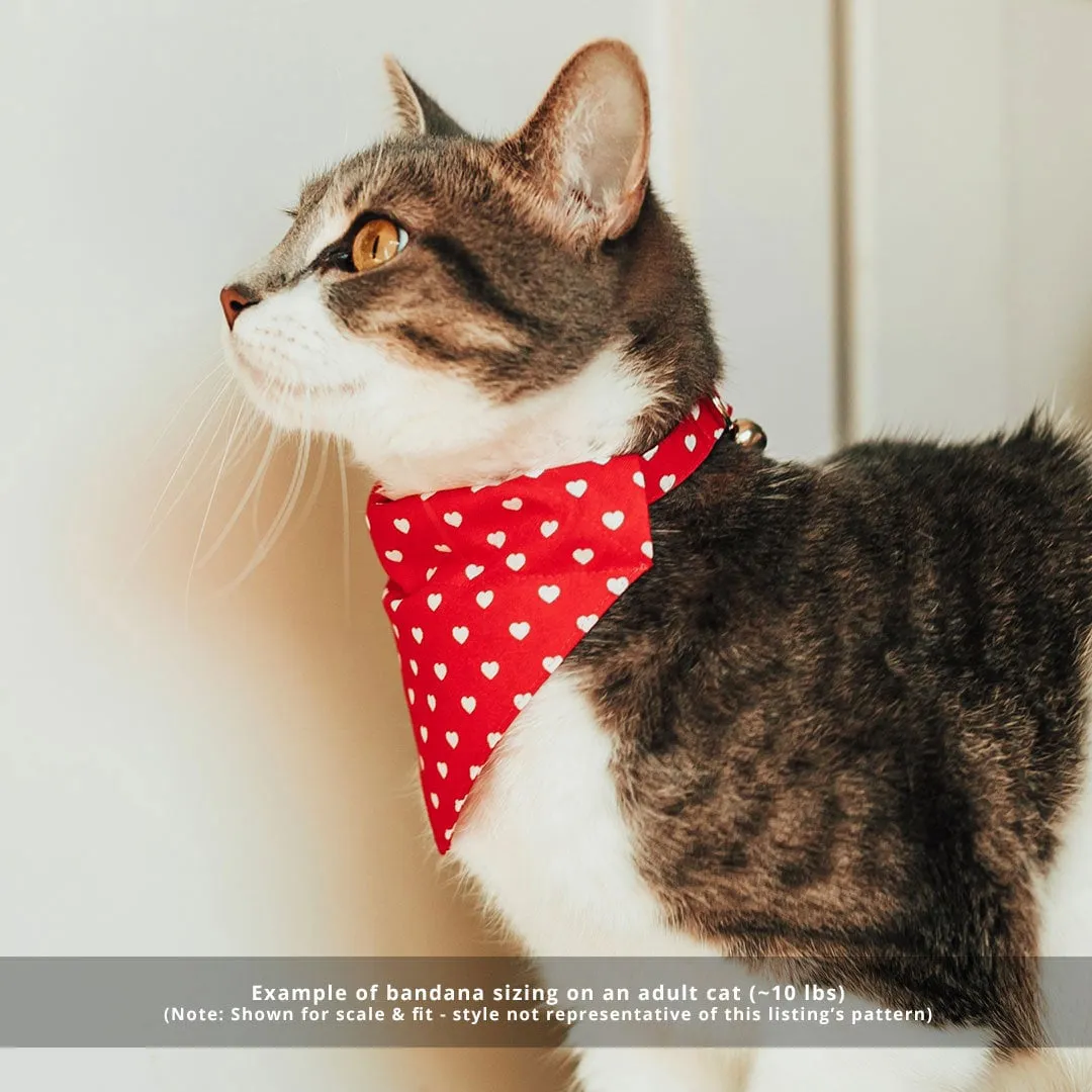 Pet Bandana - "Unicorn Fantasy" - Magical Unicorns Light Purple Bandana for Cat   Small Dog / Slide-on Bandana / Over-the-Collar (One Size)