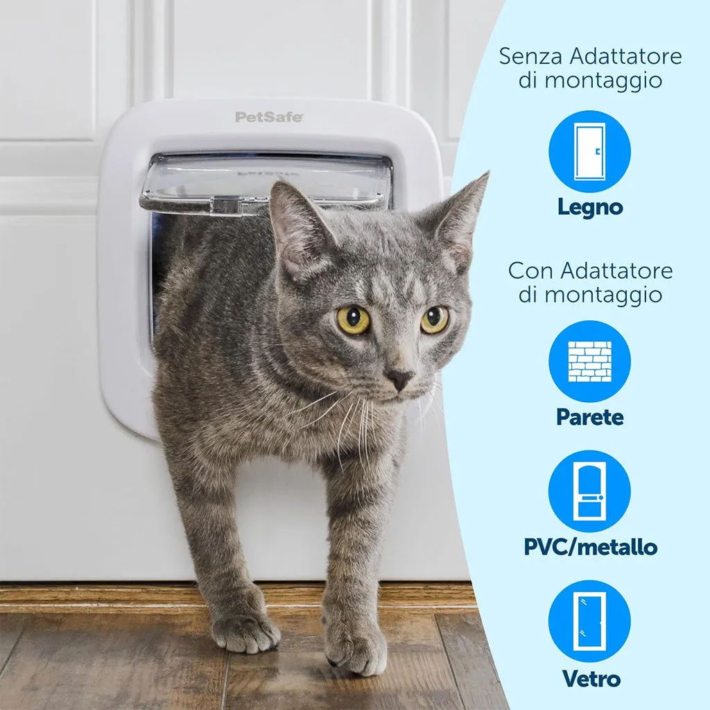 PetSafe Microchip Entry Cat Flap Door, White