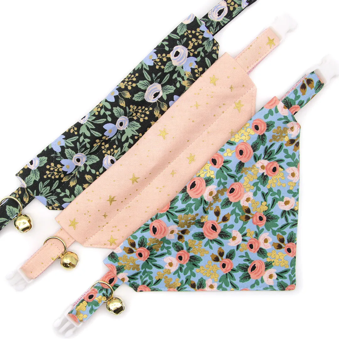 Rifle Paper Co® Pet Bow Tie - "Belladonna" - Black Floral Bow Tie for Cat / Wedding / For Cats   Small Dogs (One Size)