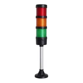 RKI Stack Light/Horn, 115 VAC, Red/Amber/Green, Outdoor