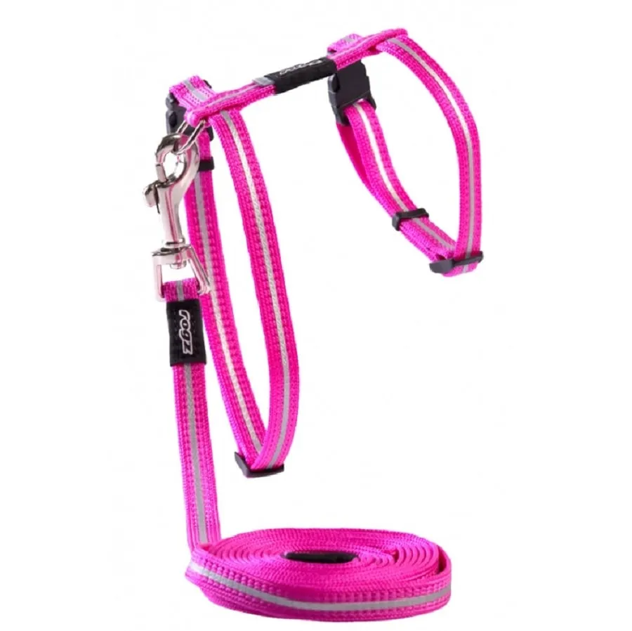 Rogz Alleycat Harness Lead Pink