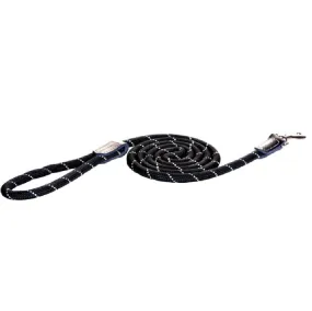 Rogz Rope Dog Lead Black