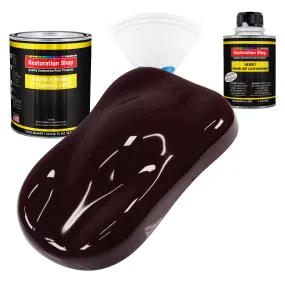 Royal Maroon Acrylic Enamel Auto Paint - Complete Quart Paint Kit - Professional Single Stage Automotive Car Truck Coating, 8:1 Mix Ratio 2.8 VOC