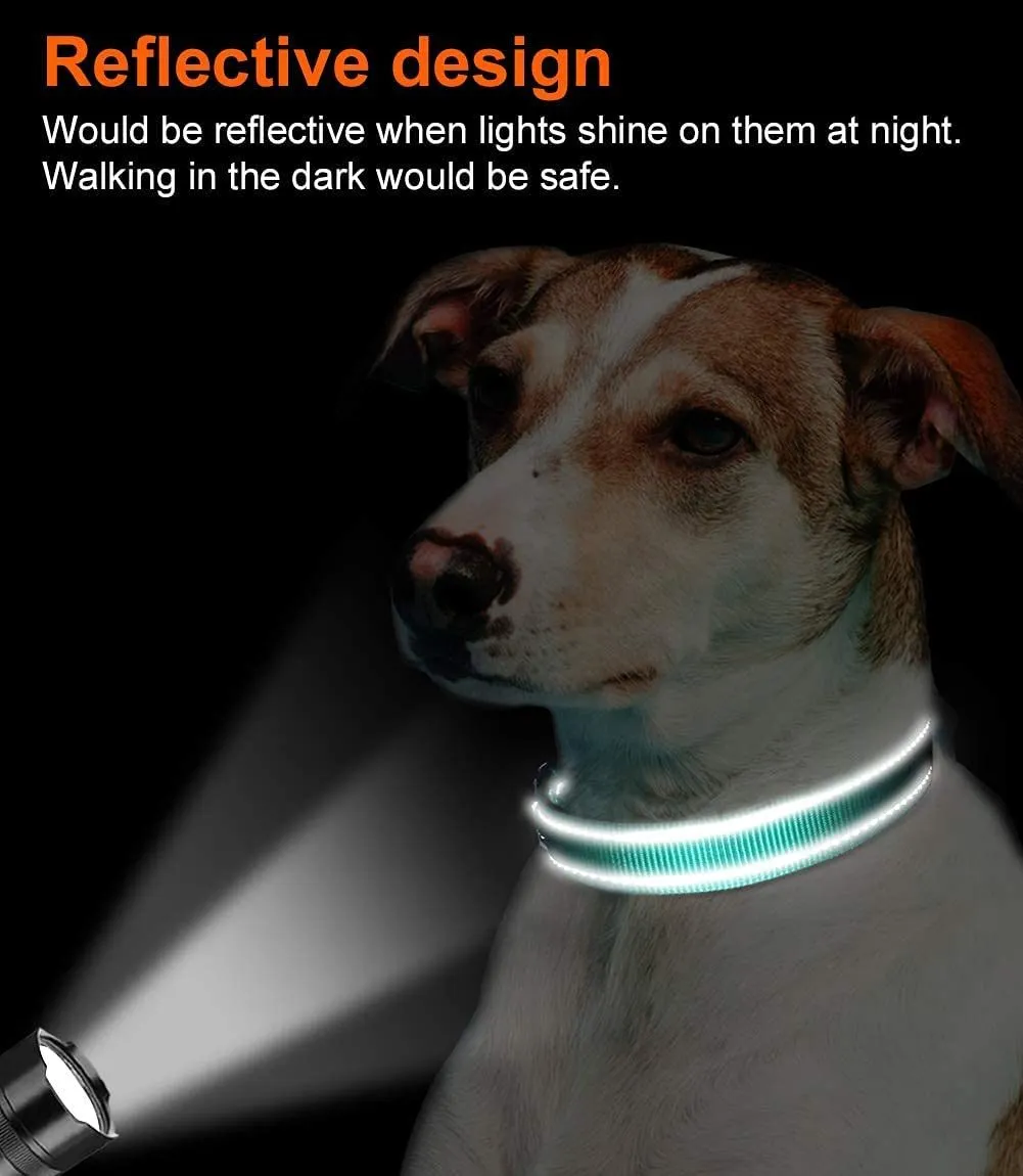 Soft Neoprene Padded Breathable Reflective Dog Collar
