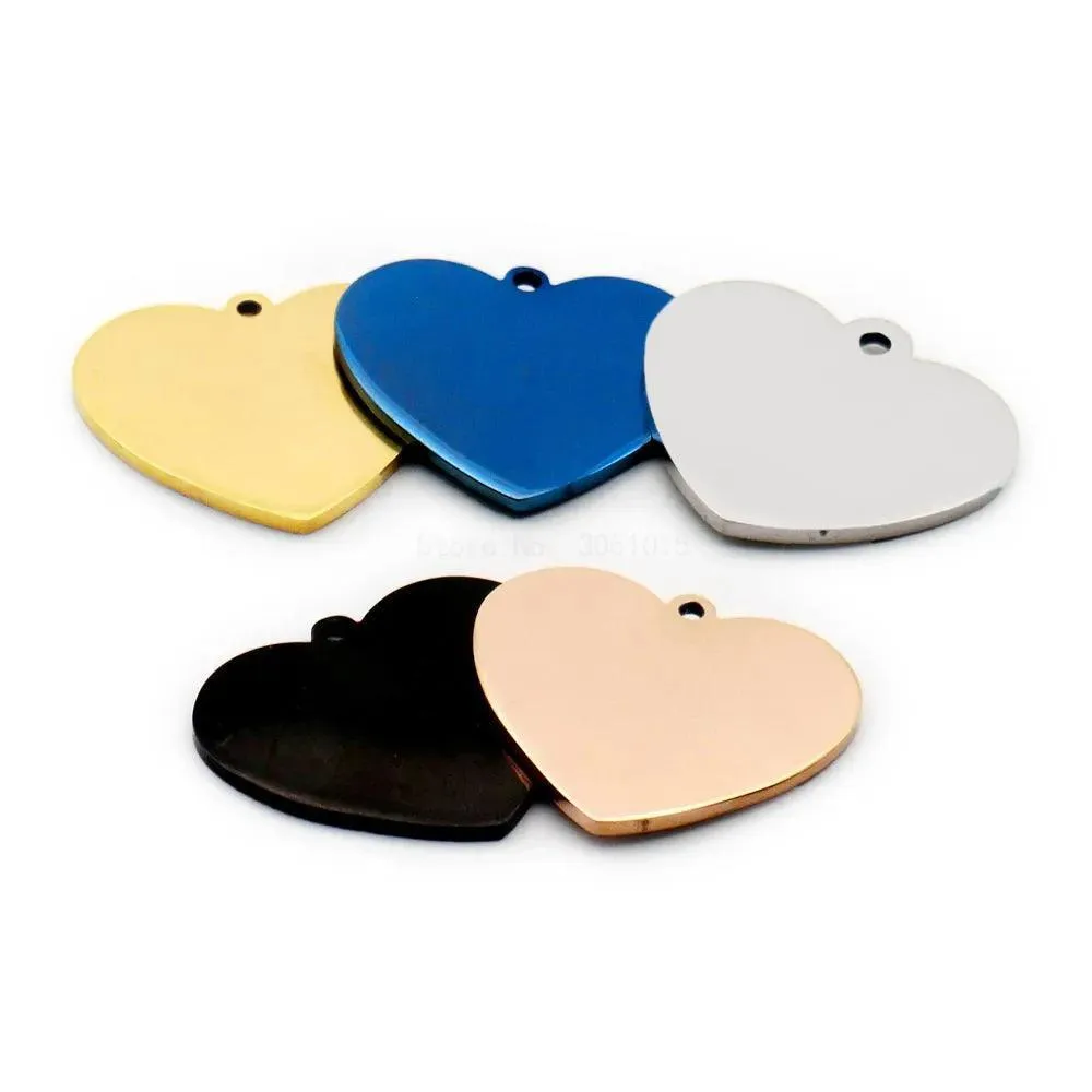 Stainless Steel Pet ID Tags: Personalized Safety & Style, 20 Pack