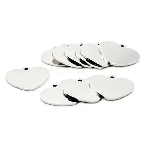 Stainless Steel Pet ID Tags: Personalized Safety & Style, 20 Pack