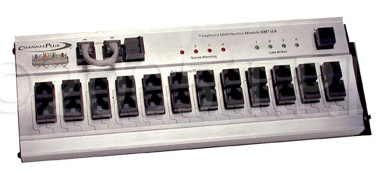 Telephone Hub- 4 lines with surge- 24 RJ45 outputs