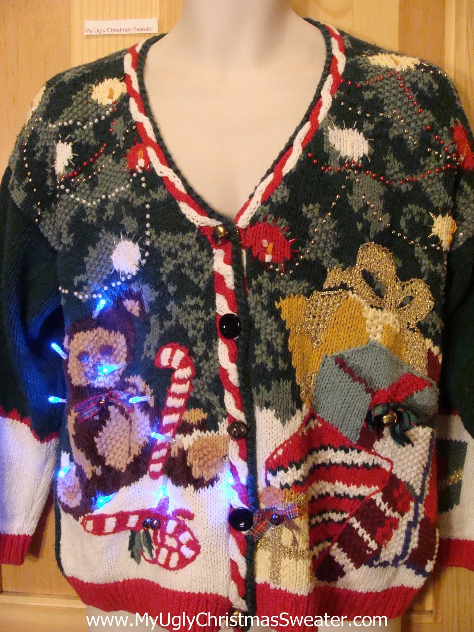Toys Bear Light Up Ugly Christmas Sweater