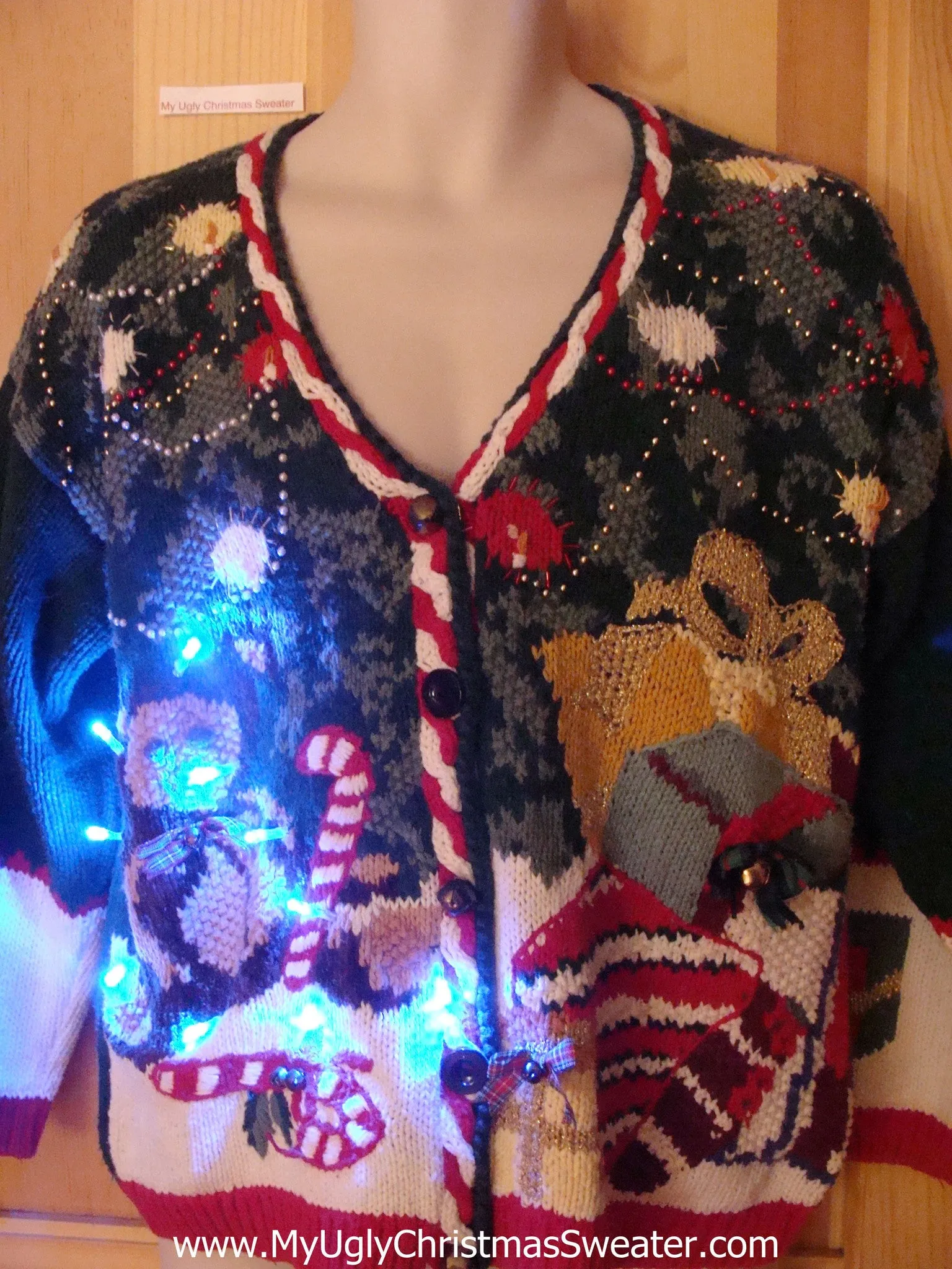 Toys Bear Light Up Ugly Christmas Sweater