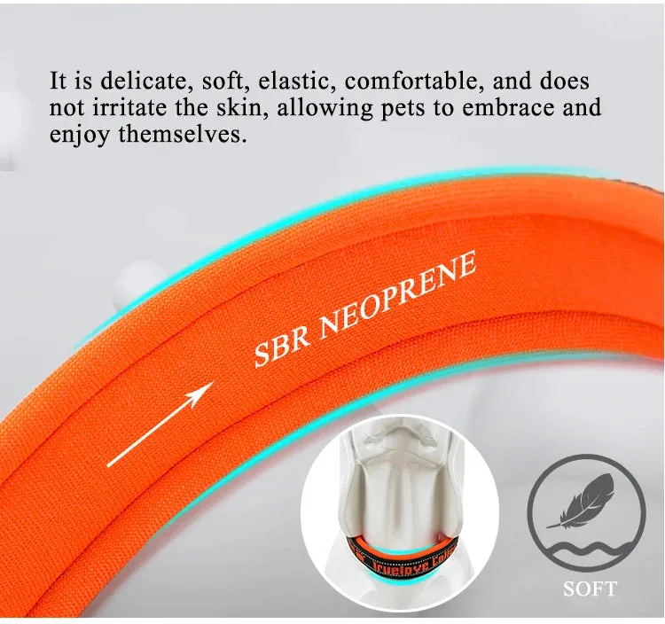 Truelove Adjustable Reflective Nylon Pet Collar with Neoprene Padding for Dogs and Cats - Model TLC5371
