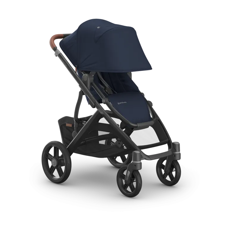 UPPAbaby Vista V3 Stroller - Noa (Navy / Carbon Frame / Saddle Leather)