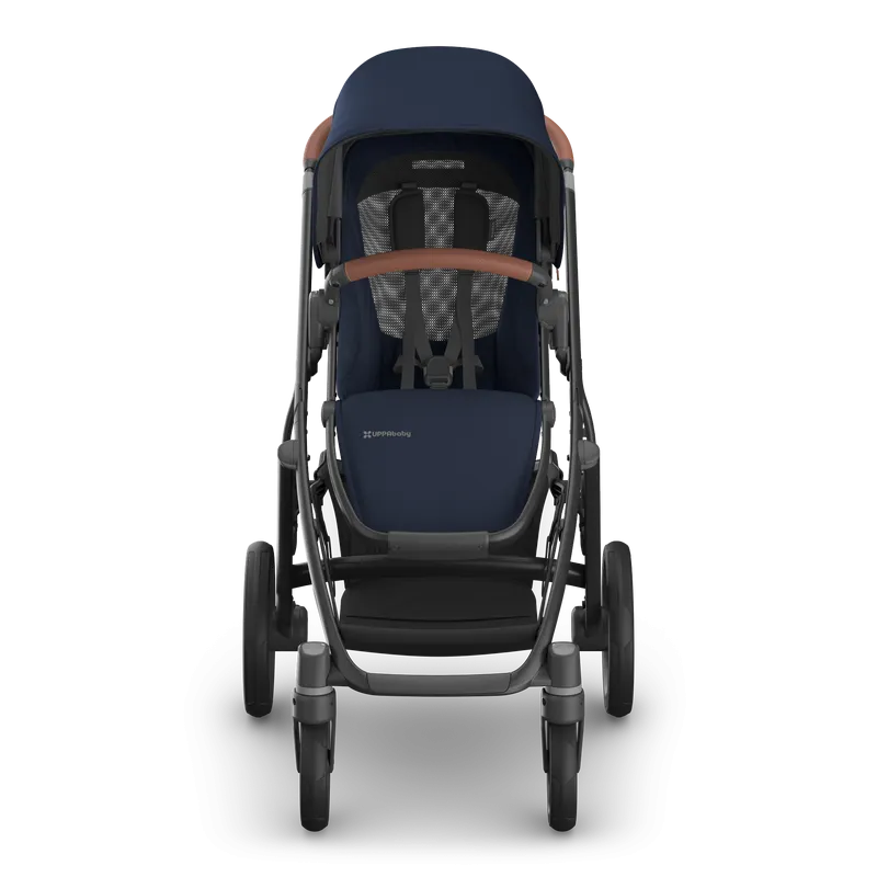UPPAbaby Vista V3 Stroller - Noa (Navy / Carbon Frame / Saddle Leather)