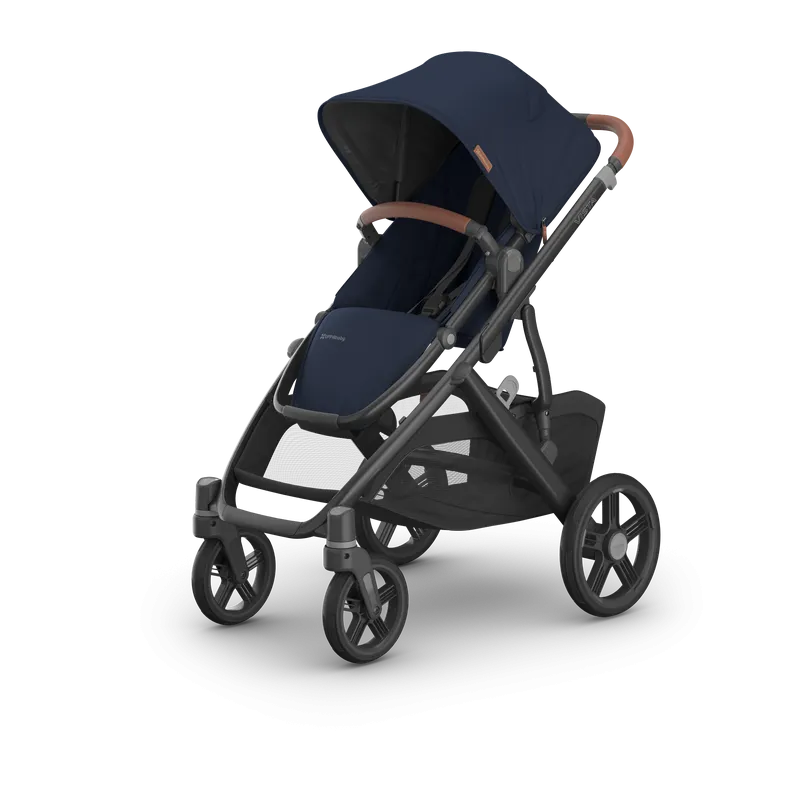 UPPAbaby Vista V3 Stroller - Noa (Navy / Carbon Frame / Saddle Leather)