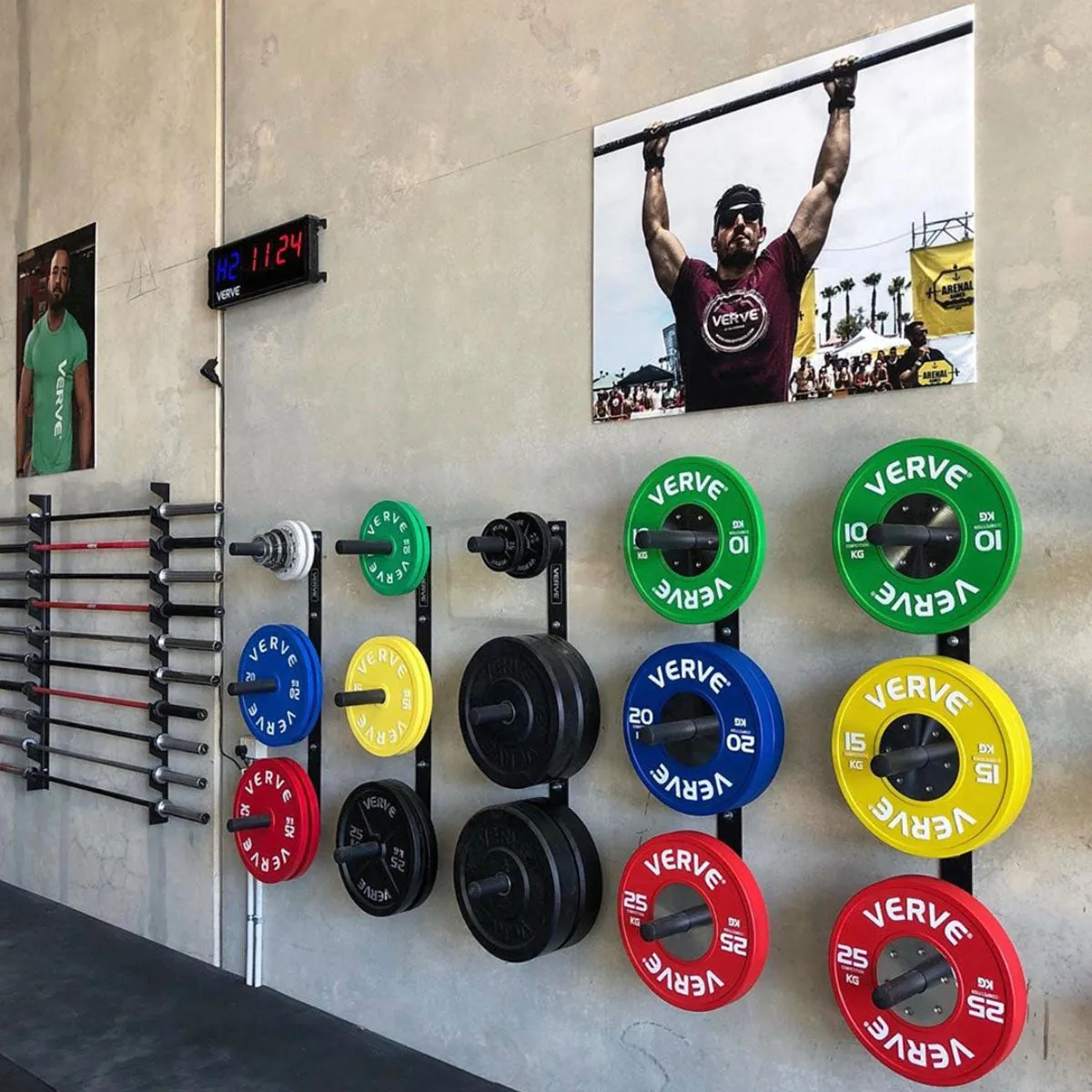 VERVE - Wall Mounted Weight Plate Storage Rack | Pre-Order ETA Early January