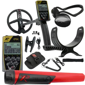 XP ORX Wireless Metal Detector with Back-lit Display, FX 03 Wired Headphones, and 9" X35 Search Coil   MI-6 Pinpointer