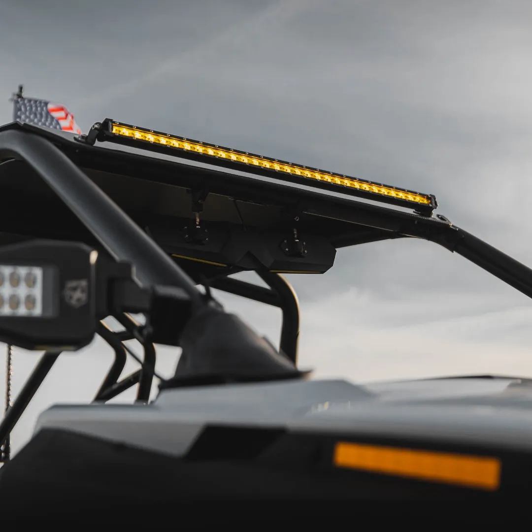Yellow Flood Beam LED Light Bar | Ultra Thin Astro Series